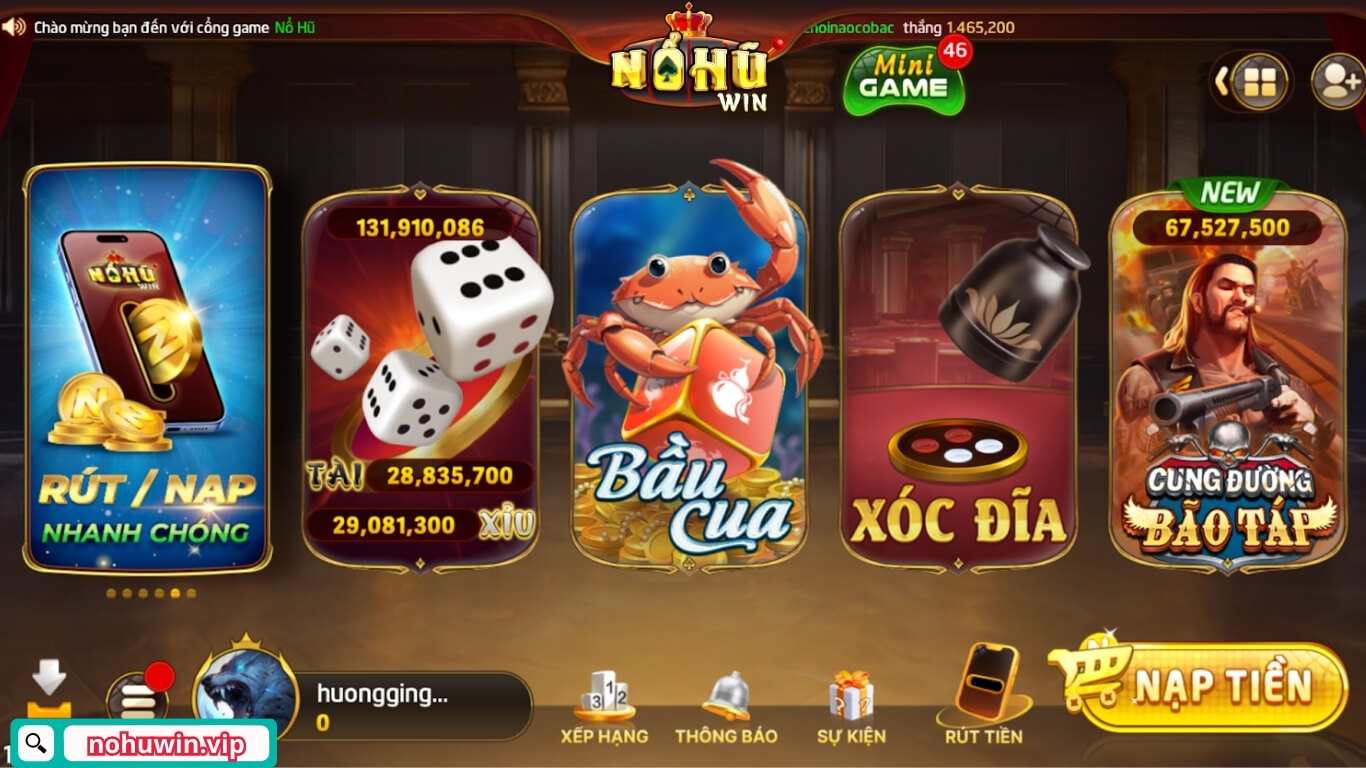 Ưu điểm nổi bật của cổng game Nohuwin Ưu điểm nổi bật của cổng game Nohuwin